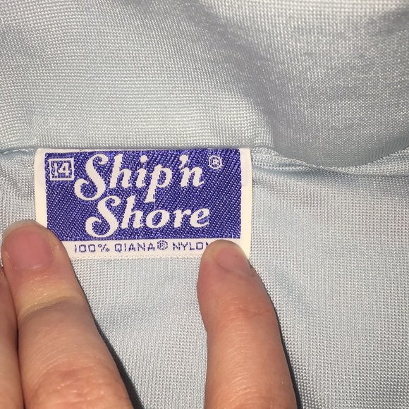 Ship n Shore Vintage Light Blue Button Down - Picture 3 of 5
